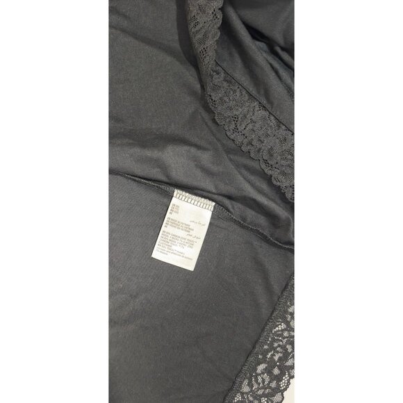 State of Day Macy’s 2pc Sleepwear Modal Bundle XXL Black Long Gown & Robe New - Picture 8 of 10